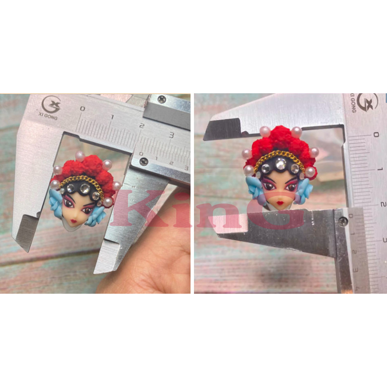 Cô gái Trung Hoa - Khuôn silicone trang trí nail, keycap, làm charm trang sức