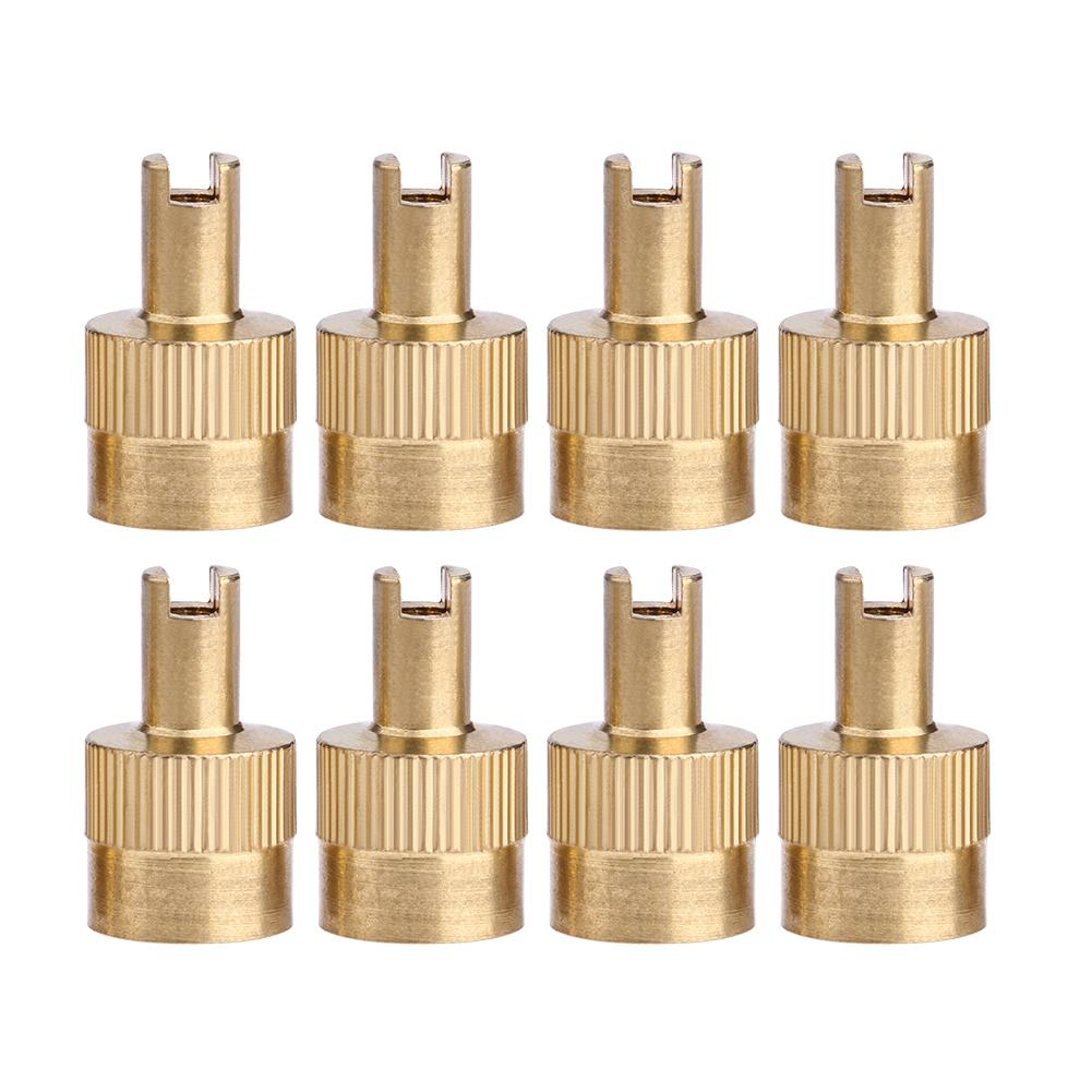 8pcs/set Nắp Van Có Rãnh Với Lõi Tháo Gỡ Cho Xe Hơi Xe Máy