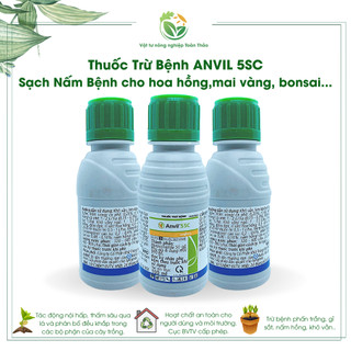 Thuốc trừ nấm bệnh cây trồng Anvil 5SC Syngenta -Thuỵ Sỹ - trị nấm hồng, vàng lá, rỉ sắt chai 100ml