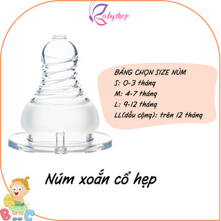Núm cổ hẹp siêu mềm thay thế các loại bình cổ hẹp pigeon (T03)