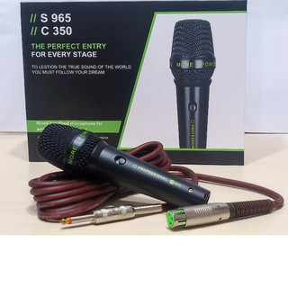 Micro karaoke CAF - C350 . Micro có dây hát nhẹ tiếng, trong dùng cho dàn karaoke