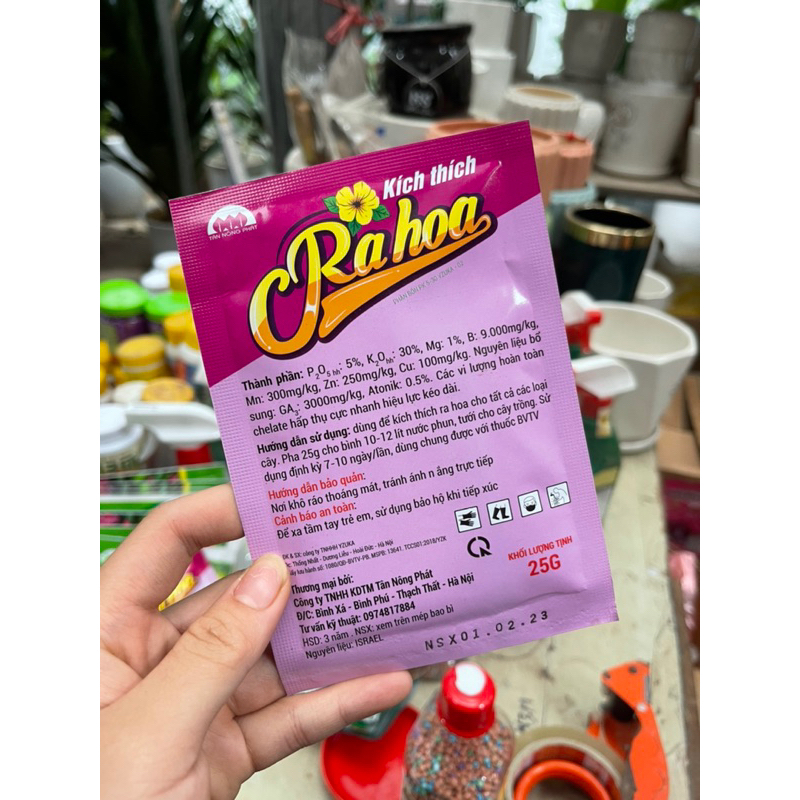 Kích thích ra hoa và vitamin b1 cho hoa cây cảnh