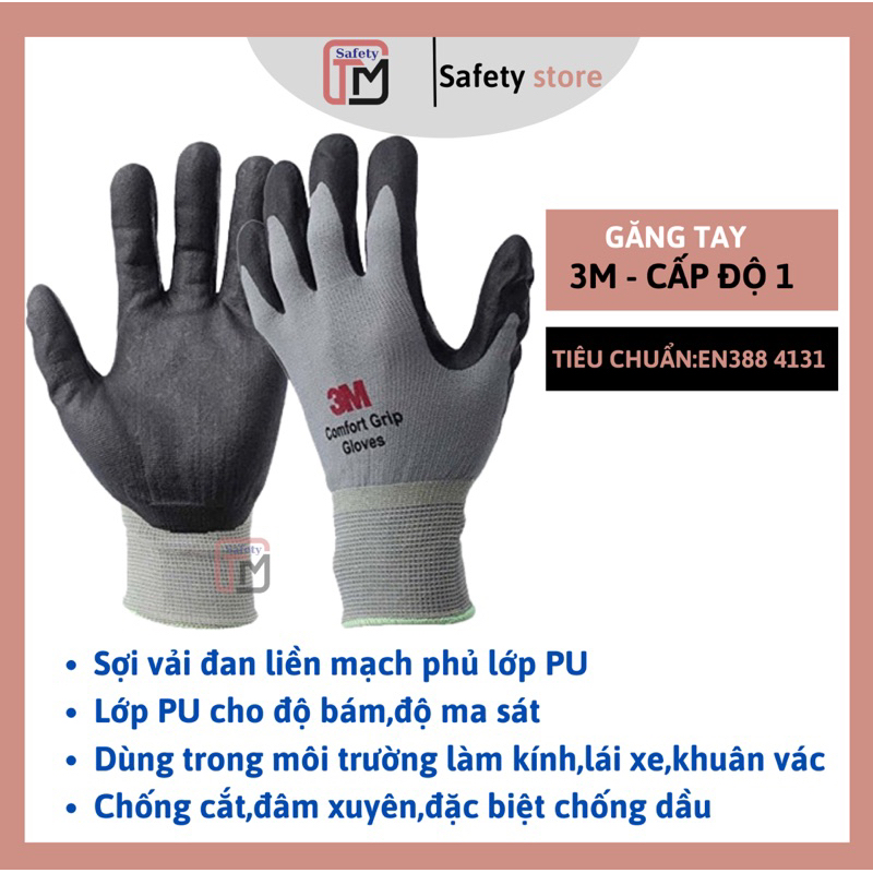 găng tay 3m -cấp 1,3,5 đa dụng