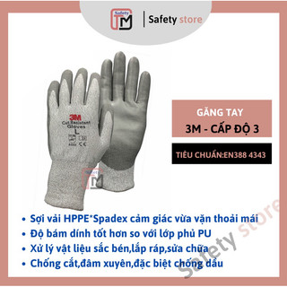 găng tay 3m -cấp 1,3,5 đa dụng