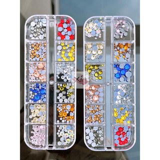 Khay đá chân lưới mix màu , mix size tiện lợi đính móng nghệ thuật – Khay đá chân keo bám móng chắc chắn 🫧🌷