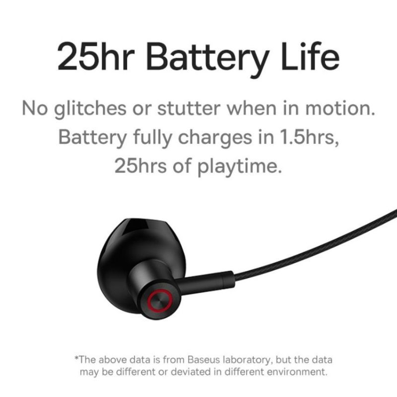 Tai Nghe Bluetooth Thể Thao, Chống nước Baseus Bowie P1 Half In-ear Neckband Wireless Earphones bluetooth 5.2