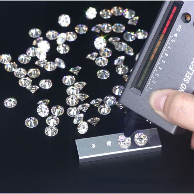Kim cương nhân tạo Moissanite 6ly3, kiểm định Mỹ và thử bút kêu, xoàn nhân tạo  đủ size