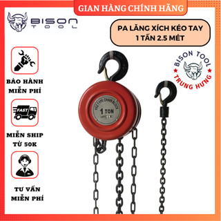 Pa lăng xích nâng hạ hàng hóa kéo tay, palang xích kéo tay hsz 1 tấn 2.5 mét