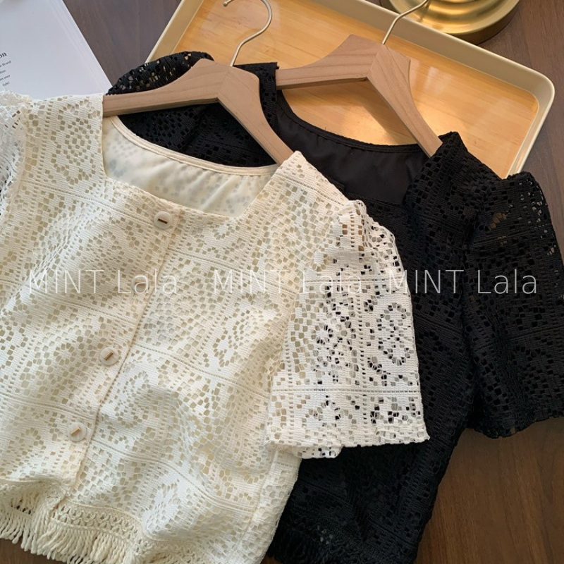 Áo Ren Tiểu Thư Sang Chảnh Tay Bồng Công Sở - MINT Lala