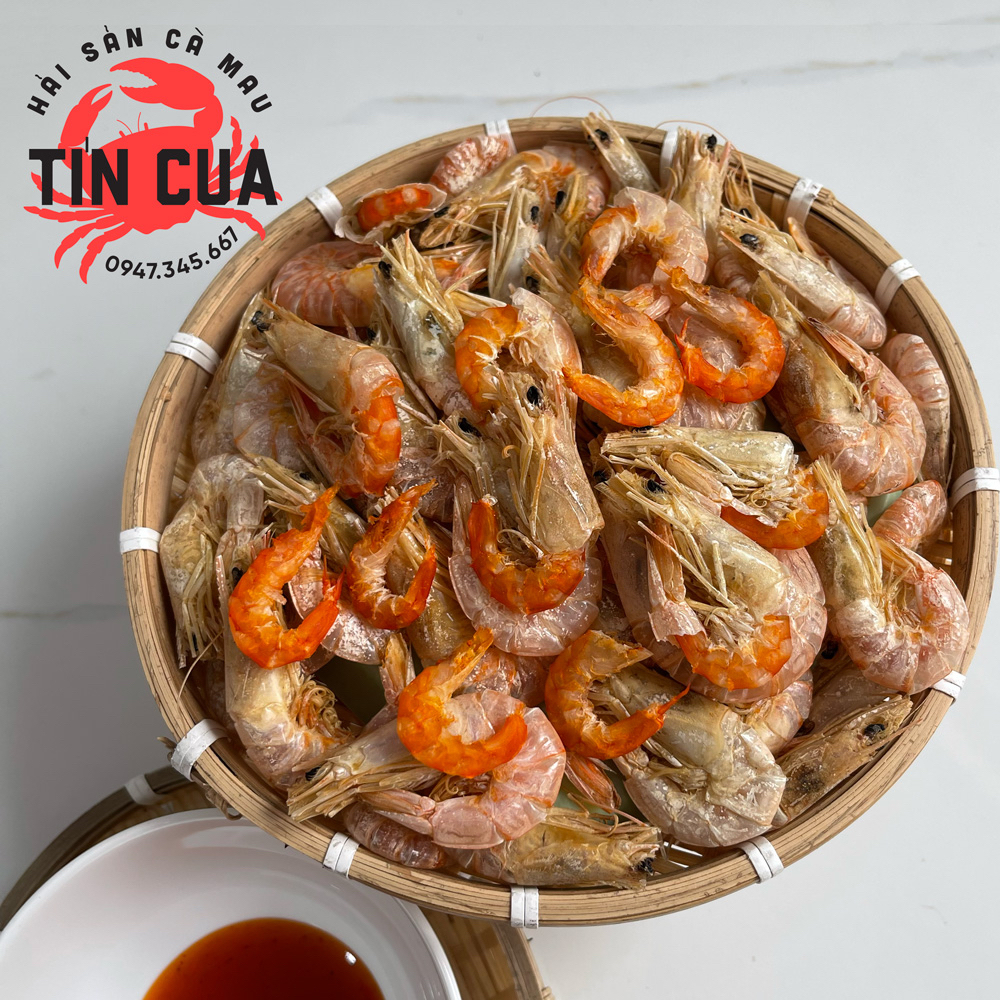 TÔM KHÔ ĐẤT NGUYÊN VỎ LOẠI ĐẶC BIỆT 500 GRAM, NGON NGỌT 100% THIÊN NHIÊN – TÍN CUA ĐẶC SẢN CÀ MAU
