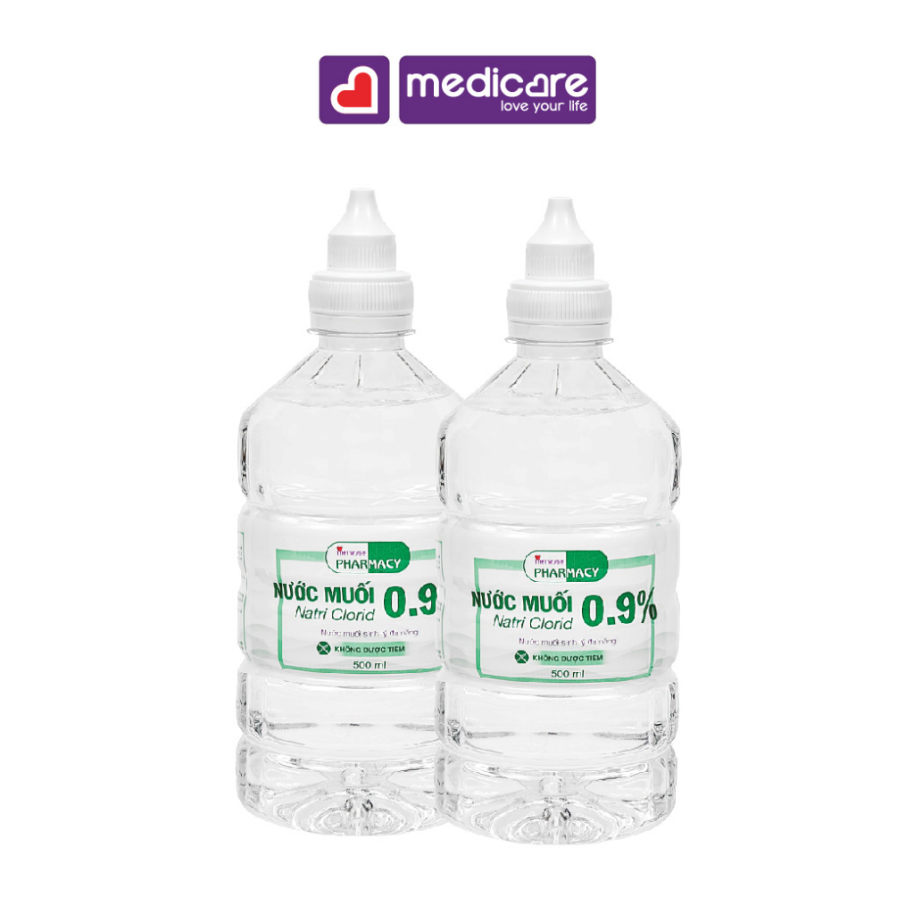 Nước muối MEDiCARE PHARMACY 0.9% 500ml