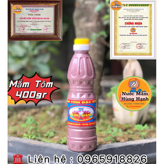 Mắm Tôm Hùng Hạnh . Ba Làng Thanh Hoá 400gr