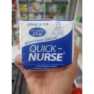 [CHÍNH HÃNG]✓BÔNG Y TẾ QUICK NURSE 25-100g