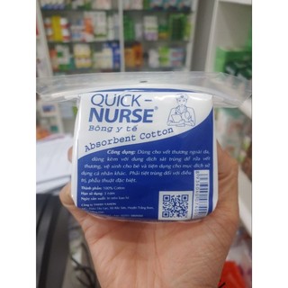 [CHÍNH HÃNG]✓BÔNG Y TẾ QUICK NURSE 25-100g