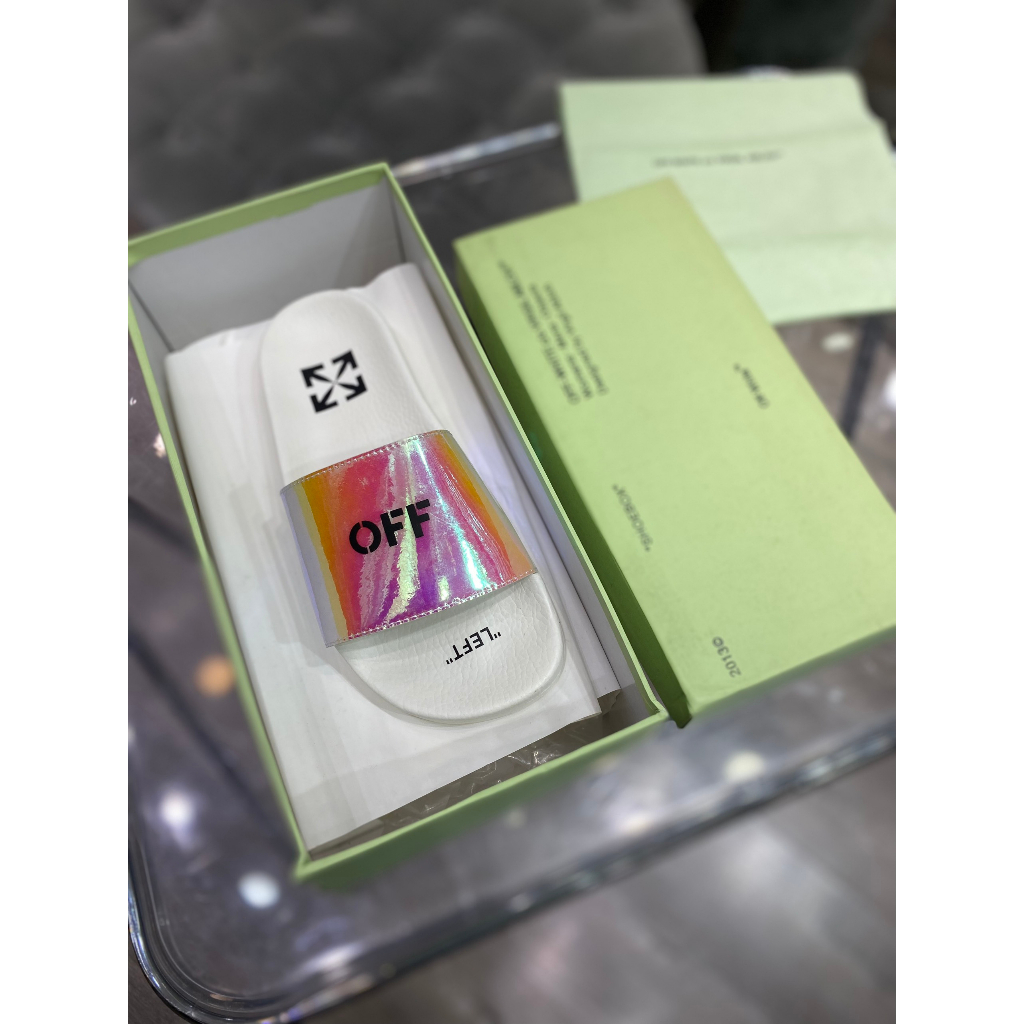 Dép quai ngang Off white quai 3d, dép quai ngang 7 màu