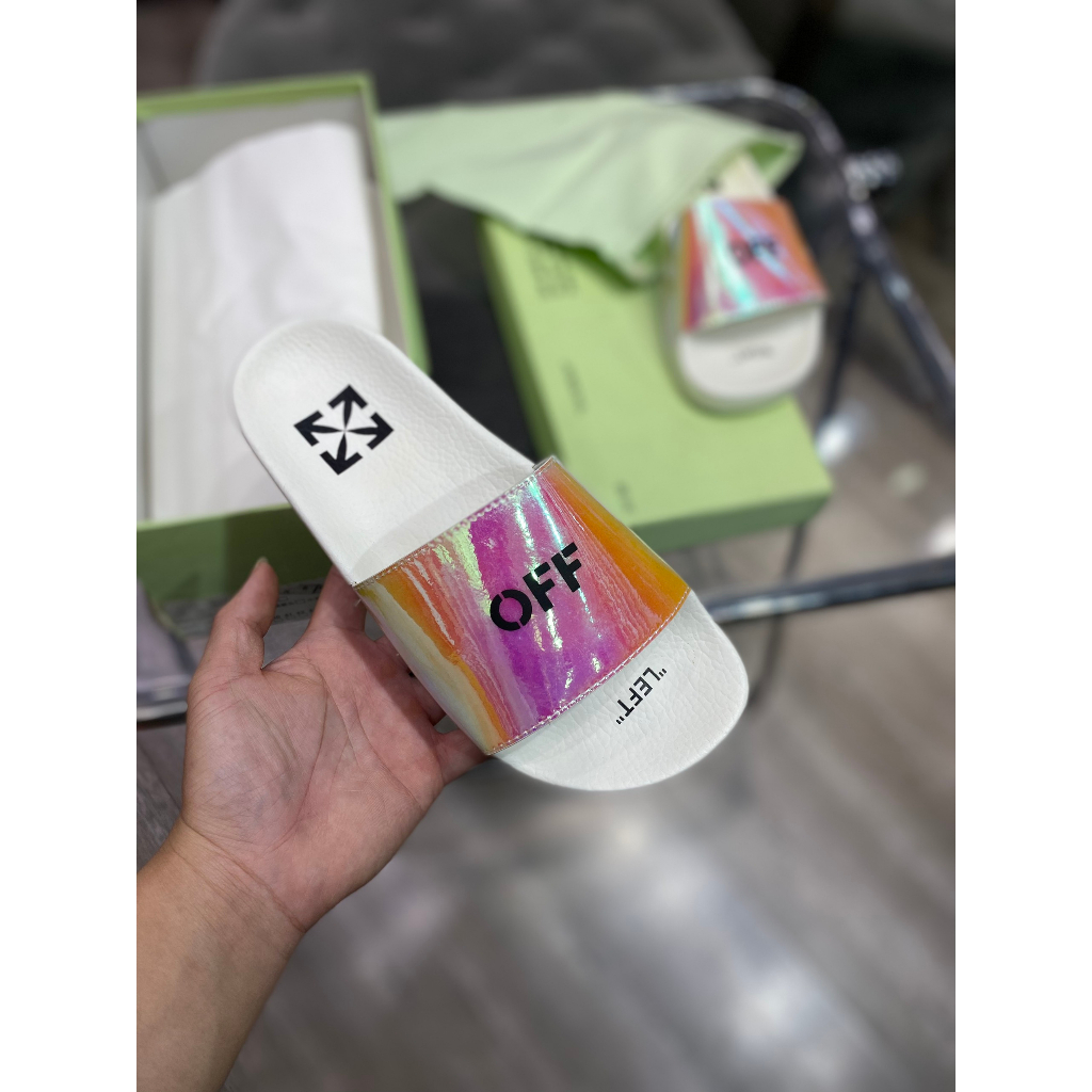 Dép quai ngang Off white quai 3d, dép quai ngang 7 màu