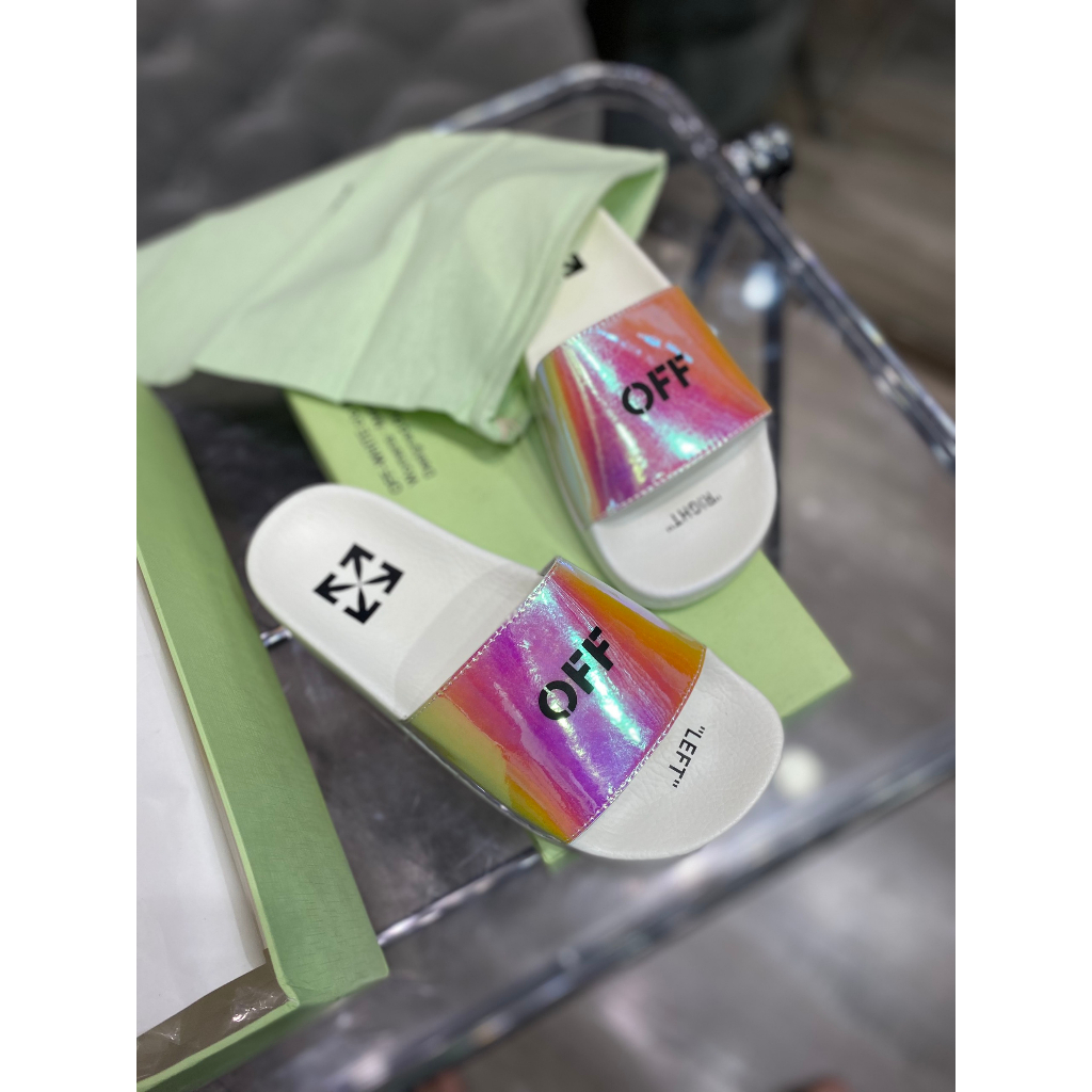 Dép quai ngang Off white quai 3d, dép quai ngang 7 màu