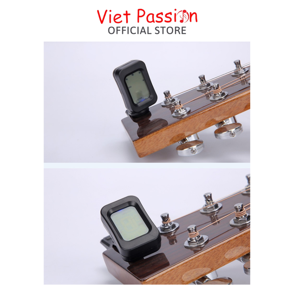 Máy lên dây đàn guitar ukulele violin Tuner guitar ukulele violin chất lượng VietPassion