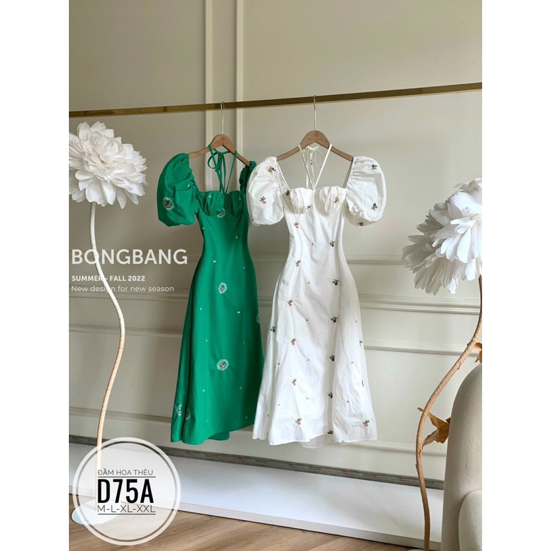 Đầm hoa thêu D75A