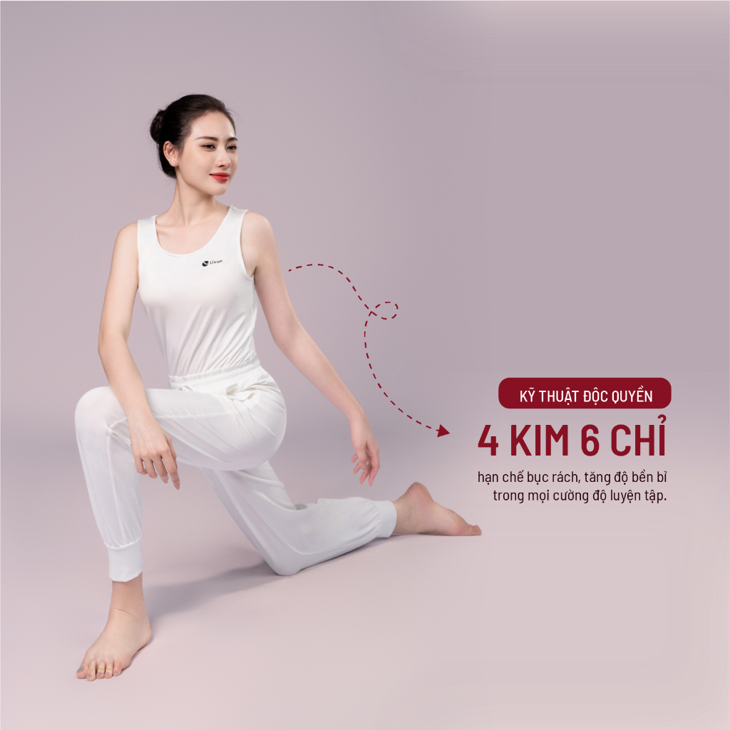 Đồ Tập Yoga Livan Jumpsuit liền thân chất liệu co giãn 4 chiều