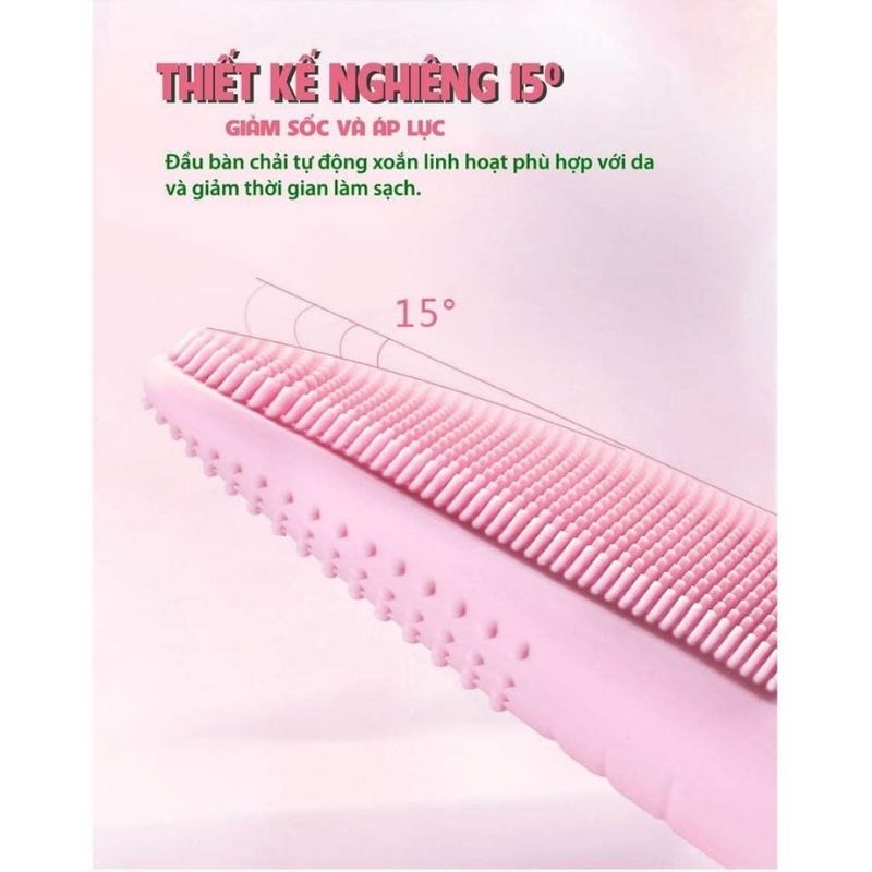 Máy rửa mặt KYUN.GLAB FA.CIAL B.RUSH & MAS.SAGER 5 cấp độ rung giúp làm sạch da chống lão hóa XIAOMIMI