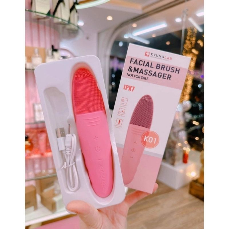 Máy rửa mặt KYUN.GLAB FA.CIAL B.RUSH & MAS.SAGER 5 cấp độ rung giúp làm sạch da chống lão hóa XIAOMIMI