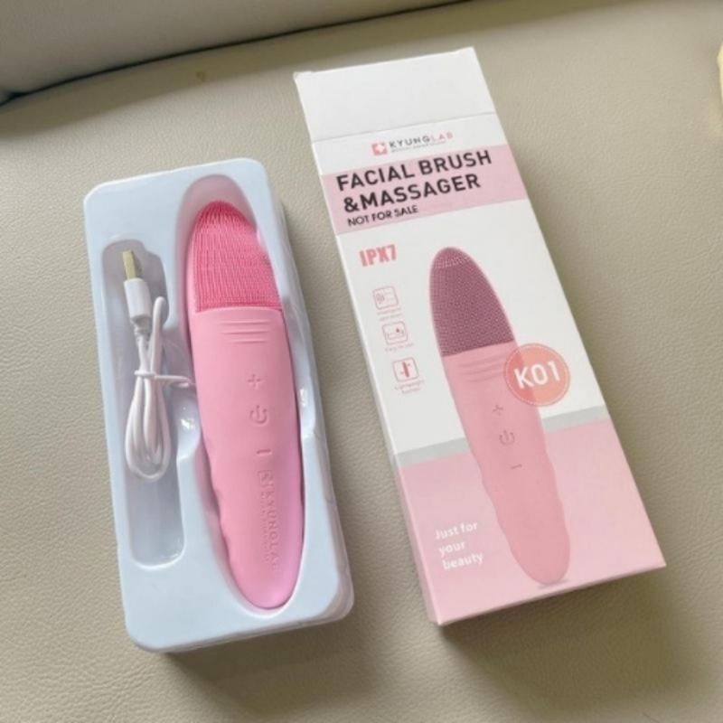 Máy rửa mặt KYUN.GLAB FA.CIAL B.RUSH & MAS.SAGER 5 cấp độ rung giúp làm sạch da chống lão hóa XIAOMIMI