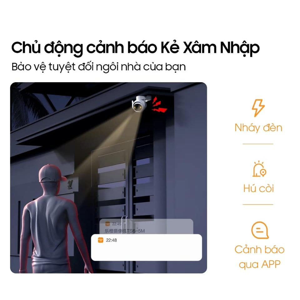 Camera Imou Cruiser 2 5Mp Siêu nét xịn quay 360 ngoài trời, full tính năng, AI thông minh đời mới