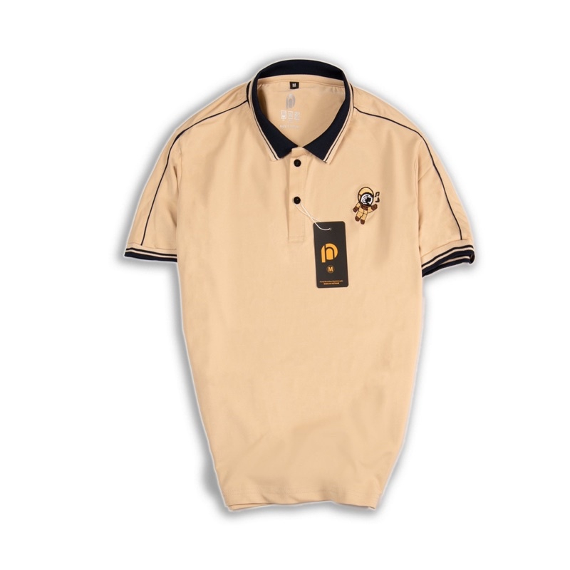 Áo Polo nam thêu phi hành gia chất liệu cotton mềm mịn, thoáng mát, chuẩn form - Fashion Hand
