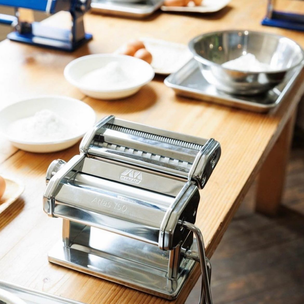 Máy Làm Mì Ý Marcato Atlas 150 Pasta Machine - Silver - Xuất xứ Ý