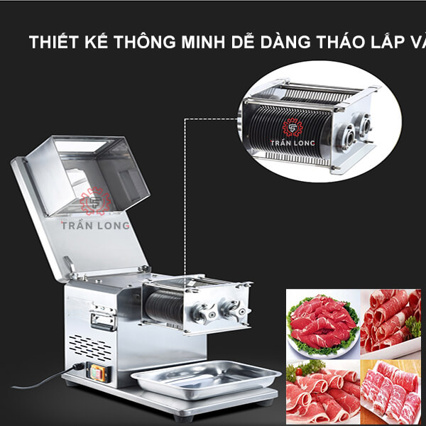 Máy thái thịt tươi sống QX260 ,công suất 1100W, năng suất 250kg/giờ, bộ dao thay thế, máy cắt thịt ,máy xắt thịt