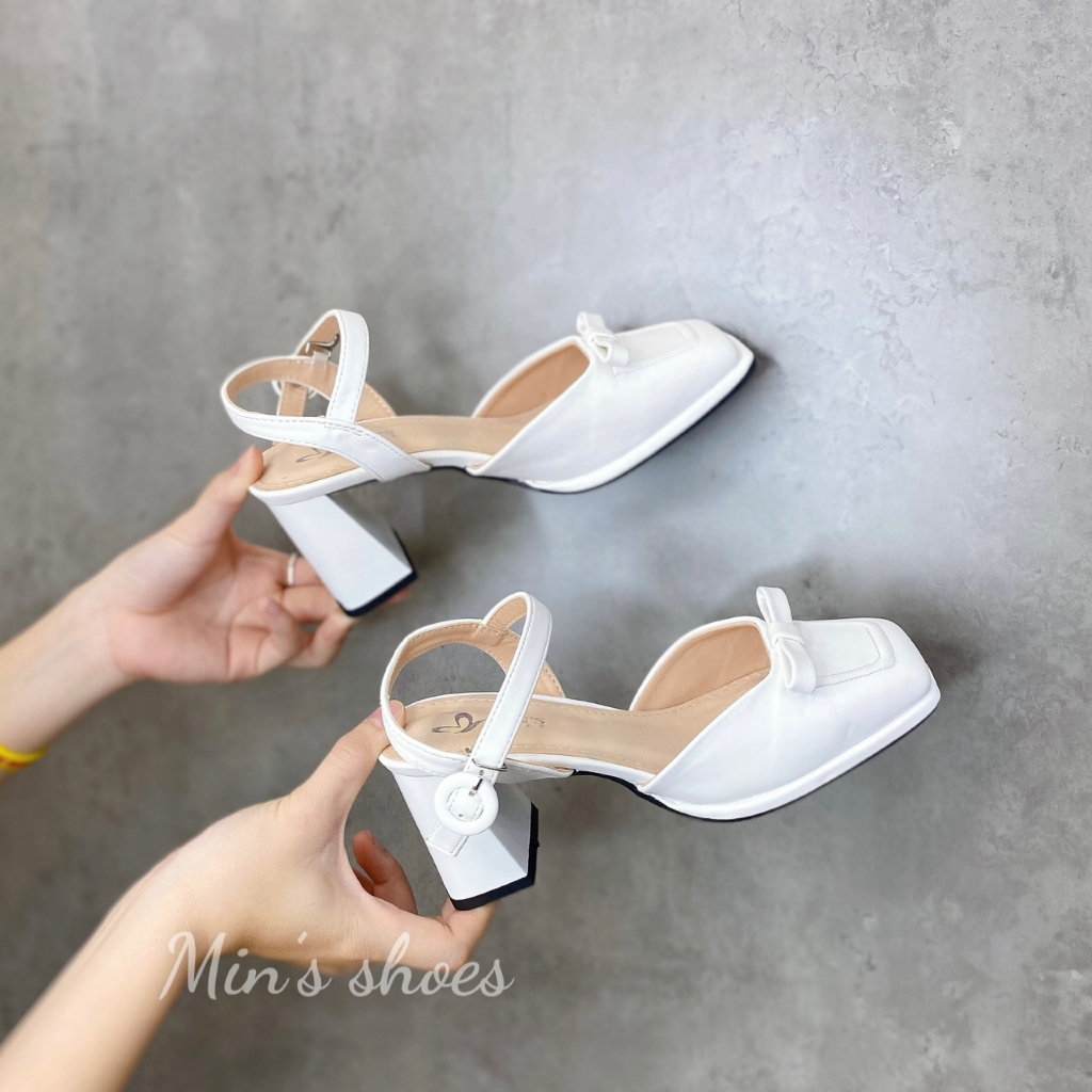 Min's Shoes - Giày Sandal Gót Vuông 7p Cao Cấp S492