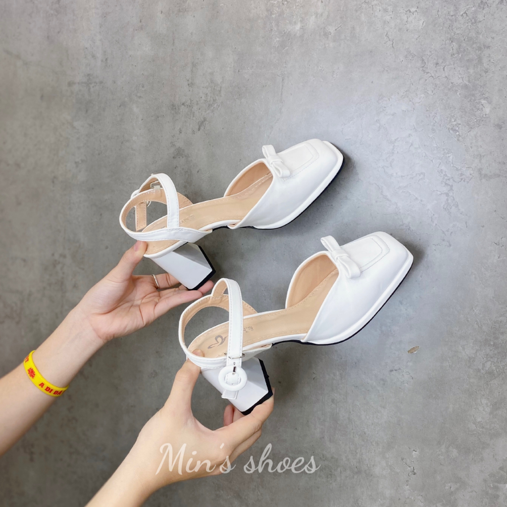 Min's Shoes - Giày Sandal Gót Vuông 7p Cao Cấp S492