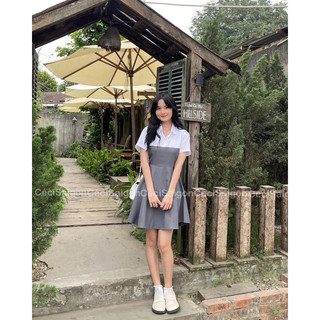 Đầm Katie phối cổ sơ mi