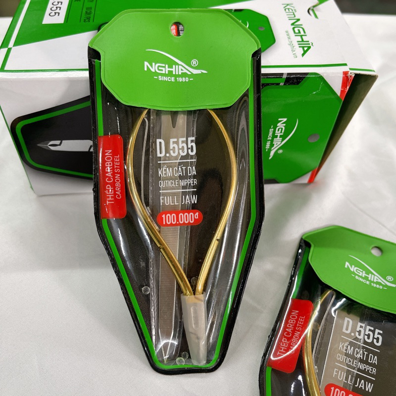Kìm Nghĩa nhặt da D.555 kèm dũa(thép carbon)