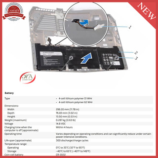 Pin Sạc dell Alienware 13 R2