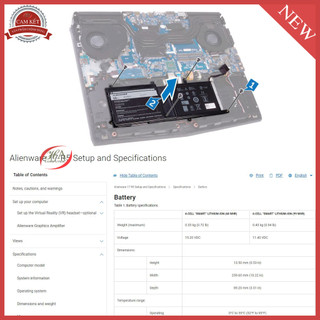 Pin Sạc dell Alienware 17 R5