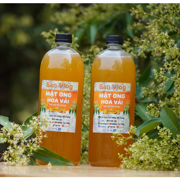 1 Lít MẬT Ong Hoa Vải Bắc Giang nguyên chất