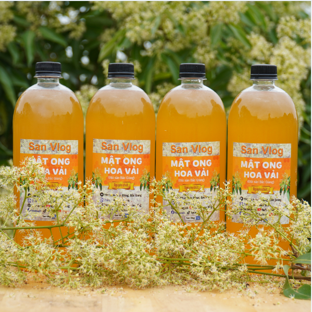 1 Lít MẬT Ong Hoa Vải Bắc Giang nguyên chất