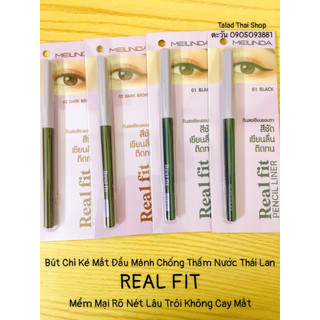 Bút chì kẻ mắt đầu mảnh lâu trôi chống nước thái lan chì kẻ mắt chì kẻ mày 2 in 1 thái lan