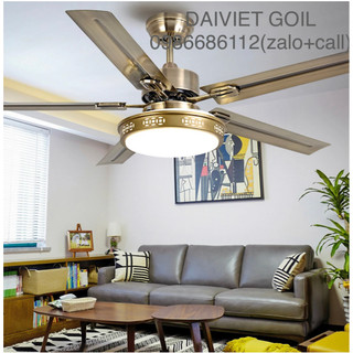Quạt trần lõi đồng inerter nhiều lựa chọn màu,có 6 cấp độ gió, 3 chế độ đèn led, động cơ dc tiết kiệm điện, có đk từ xa
