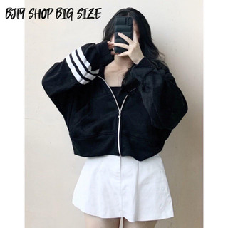 Áo khoác croptop nữ big size 65kg đến 130kg - áo khoác nữ big size - áo khoác cặp big size - bjty shop bigsize