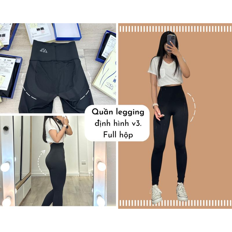 Quần Legging định hình nâng mông gen bụng chất su đúc full hộp 5.0 hàng Chuẩn quảng châu cao cấp