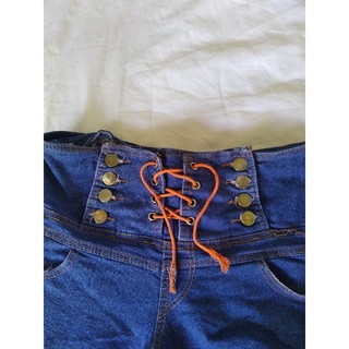pass quần short đùi jean nút lưng cao 2hand