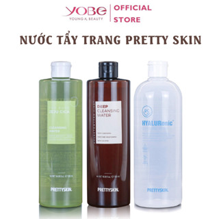 Nước Tẩy Trang PrettySkin Làm sạch sâu Hyaluronic / The Pure Jeju Cica / Deep Cleansing Water 500ml Cấp ẩm mịn màng