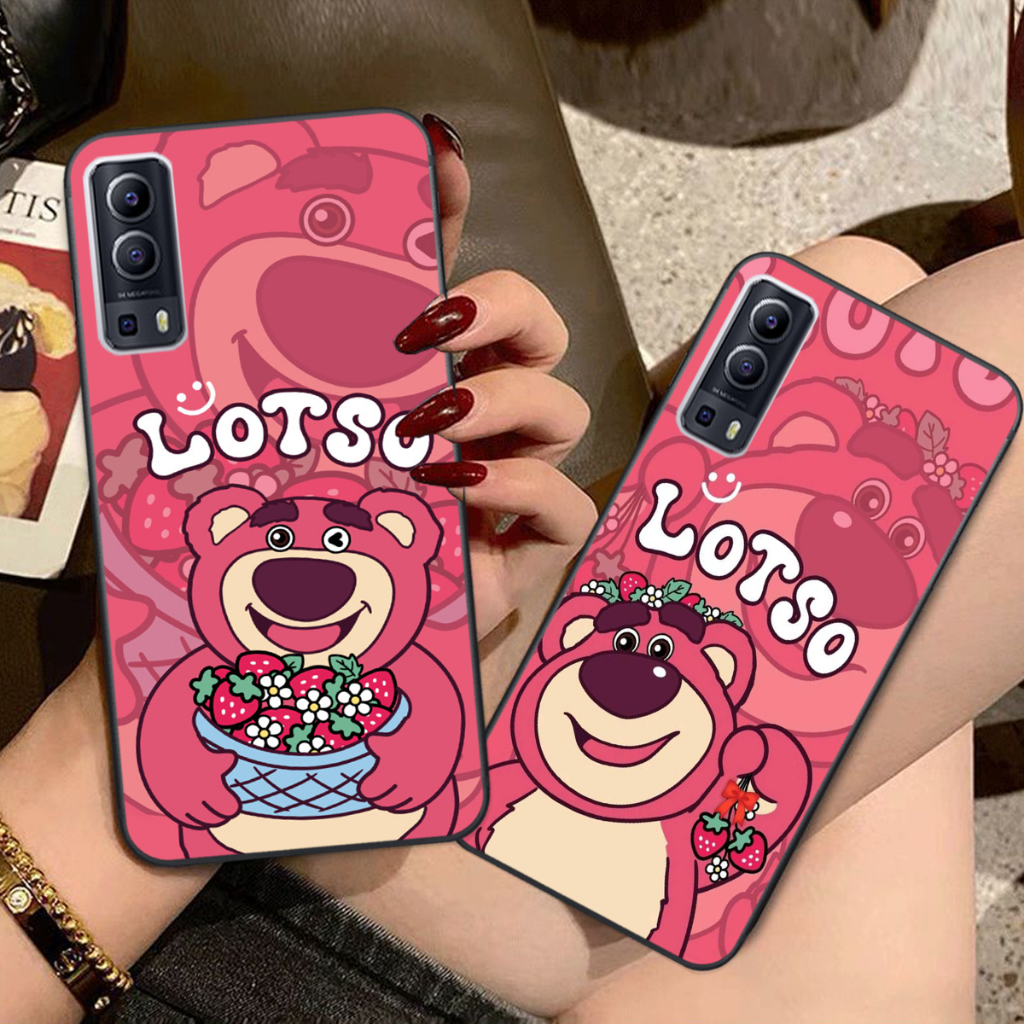 Ốp lưng Vivo Y72 - Vivo Y53S GẤU DÂU LOTSO rẻ đẹp thể thao/ốp giá rẻ