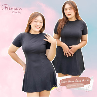 Đầm thun xoè dáng a bigsize