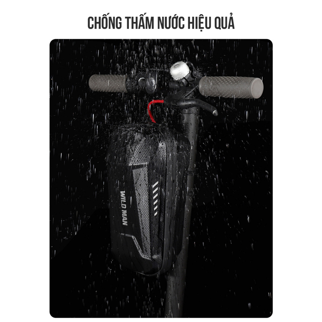 ZÓNG® Túi treo khung xe đạp, xe điện chống nước WILD MAN ES8X
