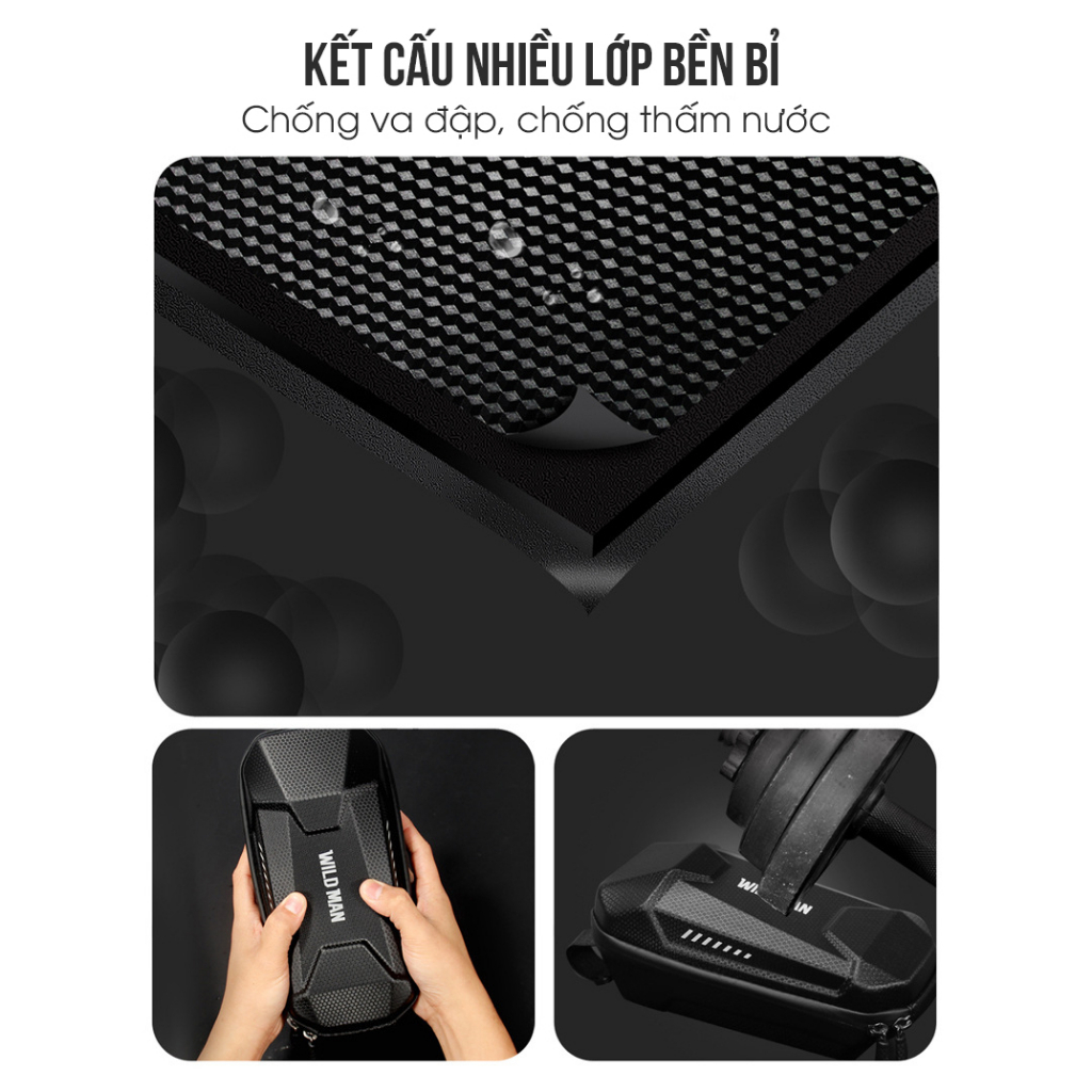 ZÓNG® Túi treo khung xe đạp, xe điện chống nước WILD MAN ES8X