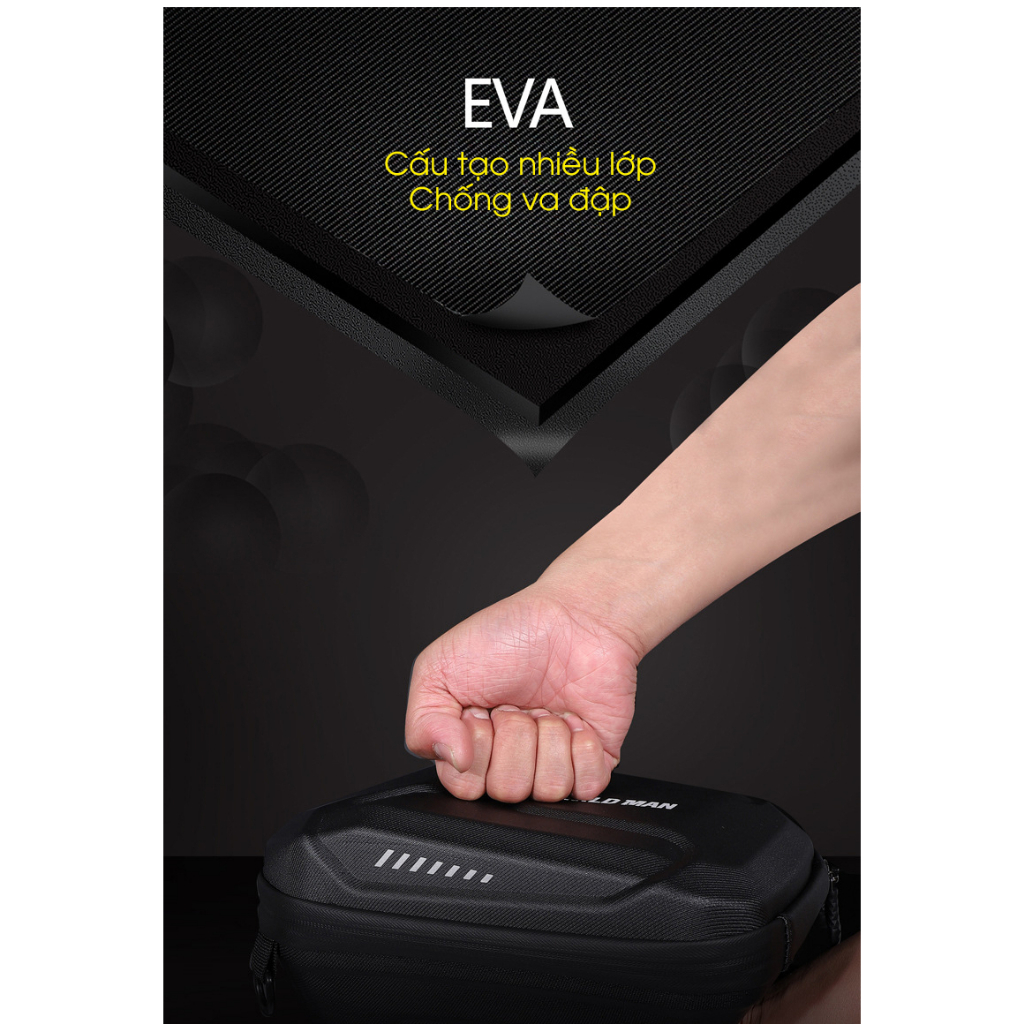 ZÓNG® Túi treo ghi-đông xe đạp chống nước dung tích 3L WILD MAN E8